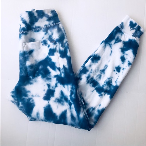 Tie Dye Navy Custom Joggers NEW - Picture 6 of 11